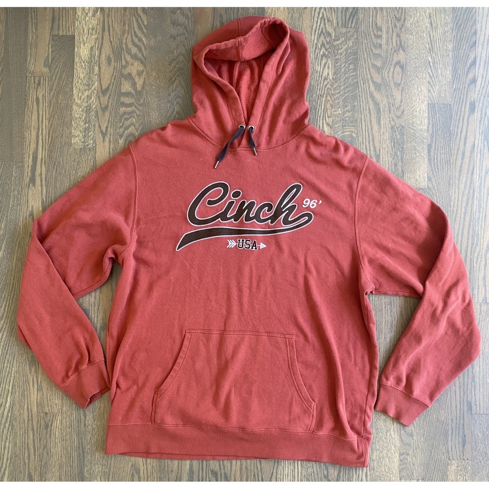 Cinch Hoodie Red 1996 Logo Graphic Men's Size XXL MWK1206027